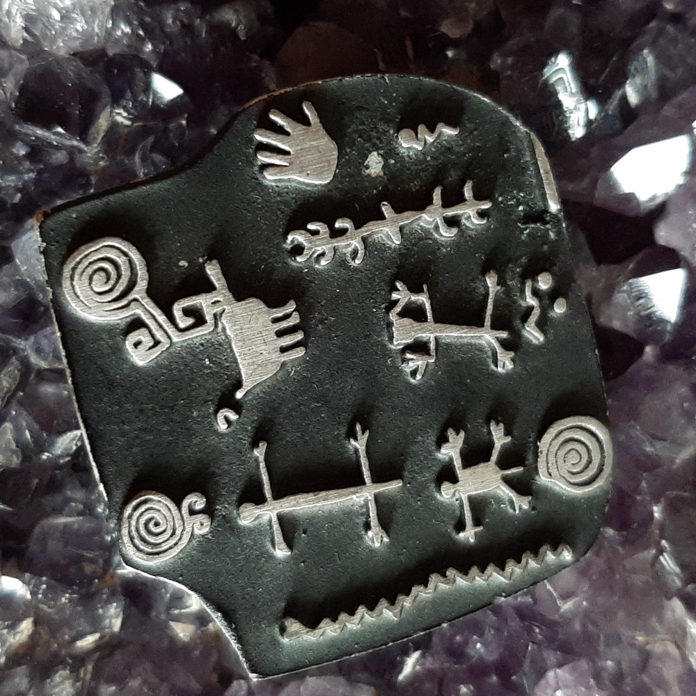 The Beginning Petroglyph Brooch by Urban Fetishes